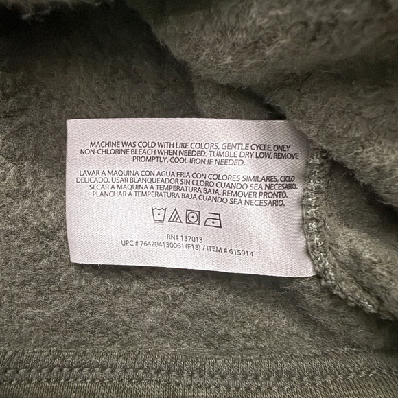 Orvis Quarter Snap Green Henley Pullover Sweater Men's Size - XXL - Picture 9 of 12